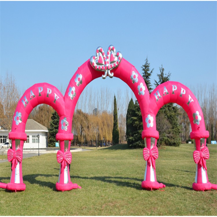 博鳌镇粉色充气拱门